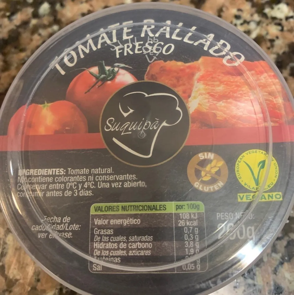 Tomate rallado fresco