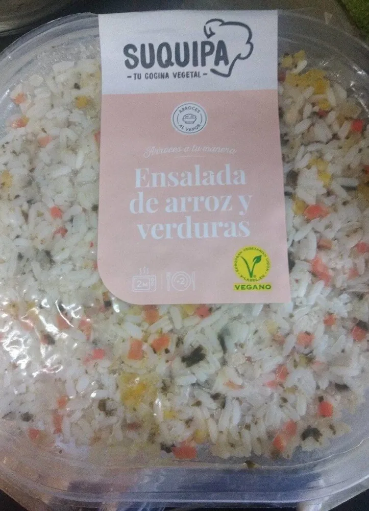 Ensalada de arroz y verduras