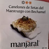 Canelones de setas de maestrazgo con bechamel
