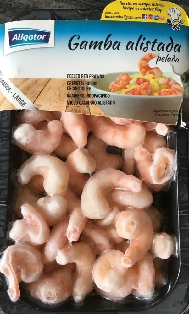 Gamba roja pelada