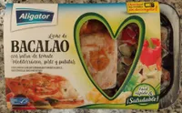 Lomo de Bacalao con salsa de tomate, pisto y patatas