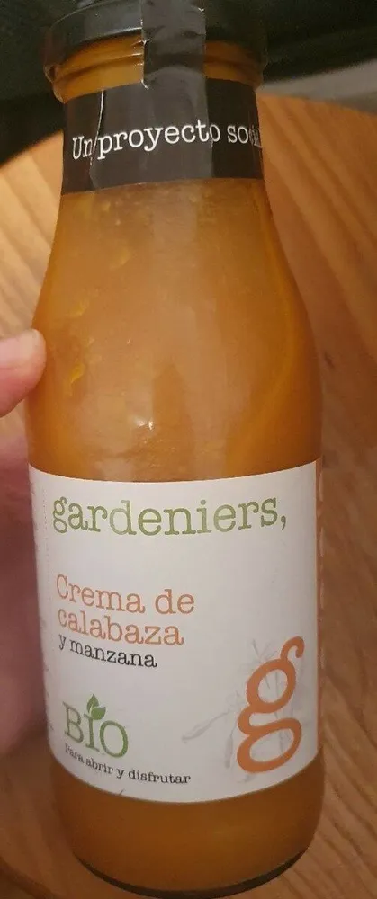 Crema de calabaza y manzana