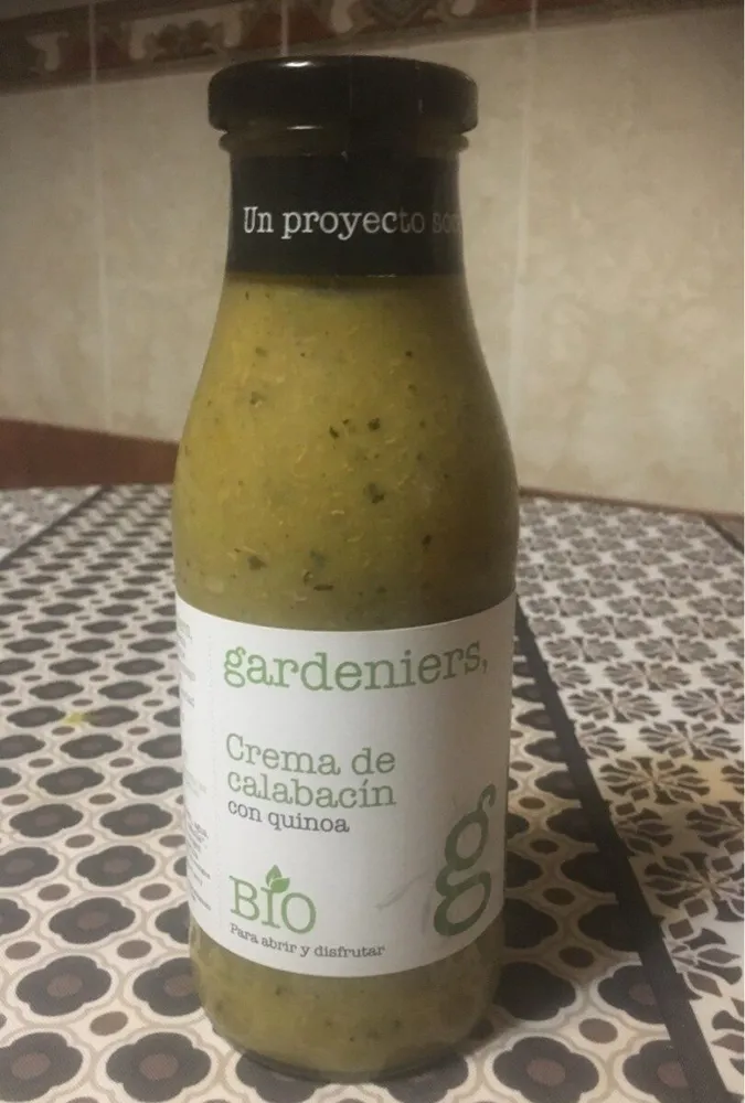 Crema de calabacin con quinoa