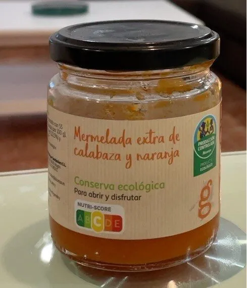 Mermelada extra de calabaza y naranja