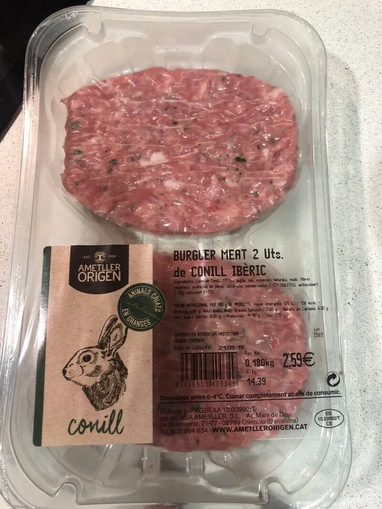 Burger de conejo