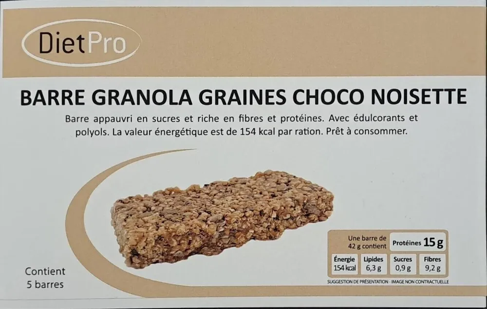 Barre granula graines chocolat noisette