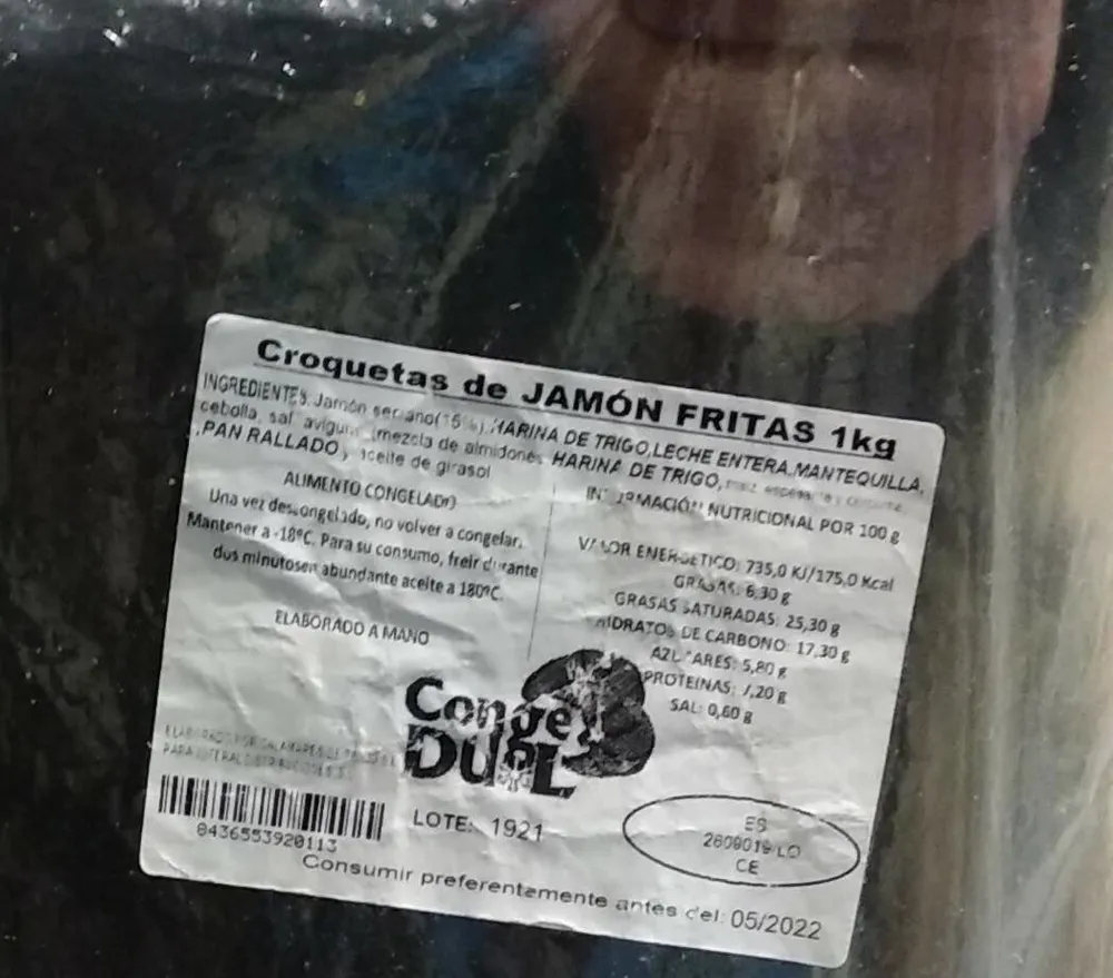 Croquetas de jamón fritas