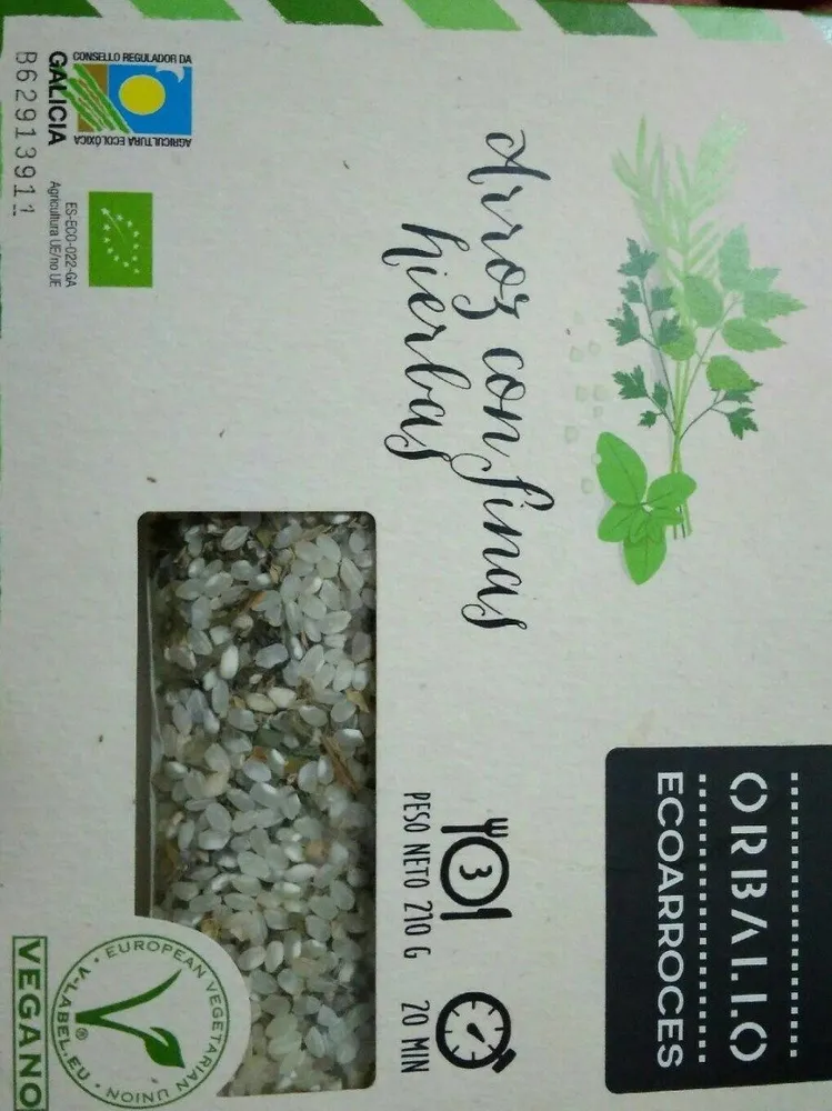 Arroz con finas hierbas