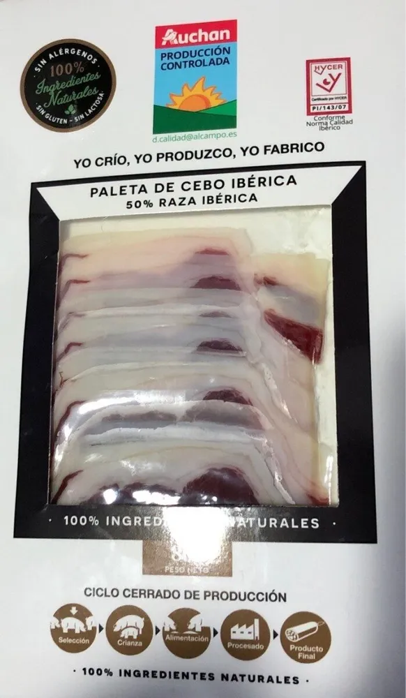 Paleta de cebo ibérica