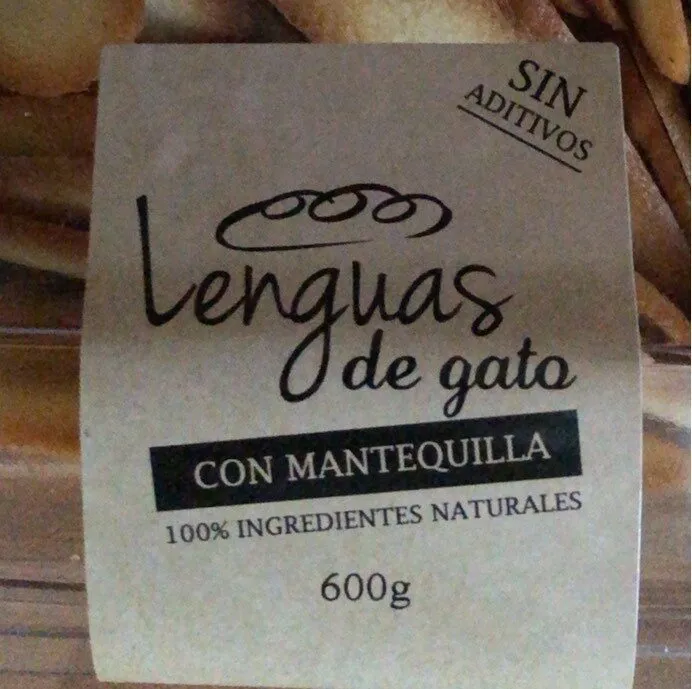 Lenguas de gato con mantequilla