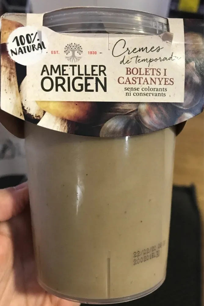 Crema de setas y castañas