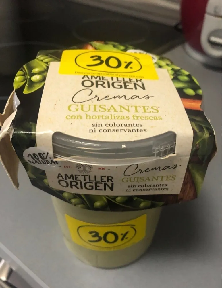 Crema de guisantes