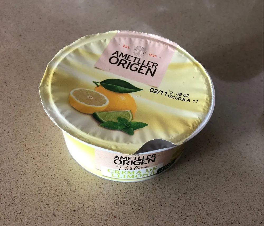 Crema de llimona