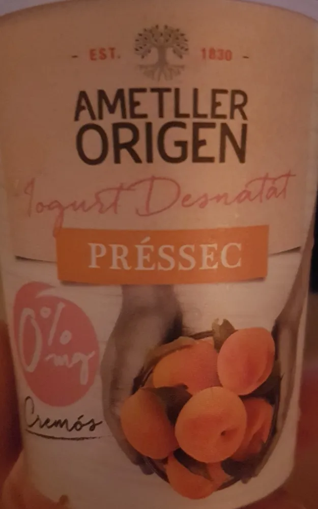 Iogurt desnatat amb Prèssec