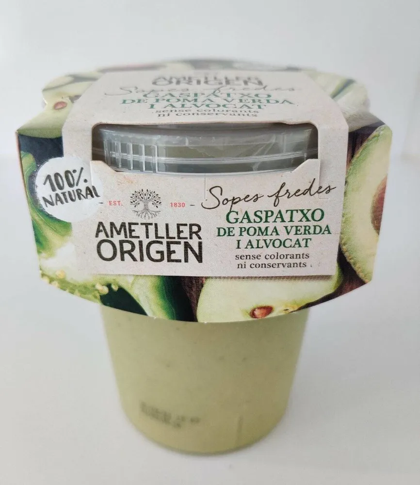 Gazpacho de manzana verde y aguacate