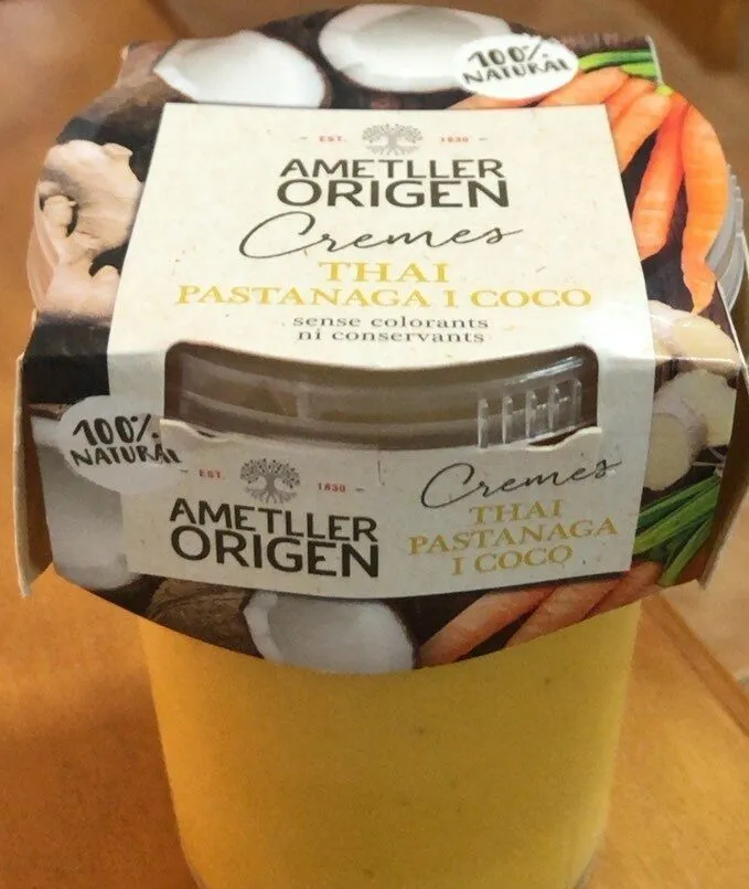 Crema Thai zanahoria y coco