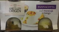 Pannacotta con maracuya y mango