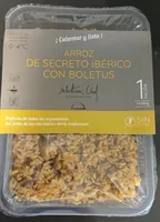 Arroz de secreto ibérico con boletus