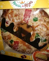 Roscón de Reyes relleno de crema