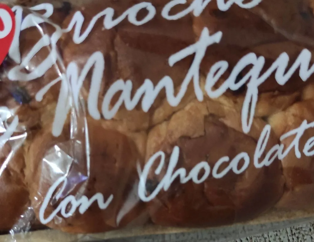 Brioche de mantequilla con pepitas de chocolate