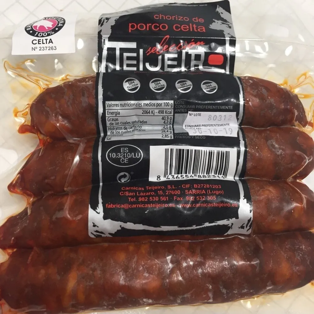 Chorizo de porco celta
