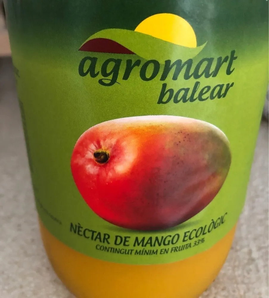 Néctar de mango ecológico