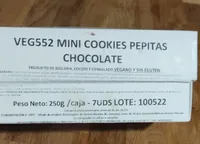 Veg552 mini cookies pepitas chocolate