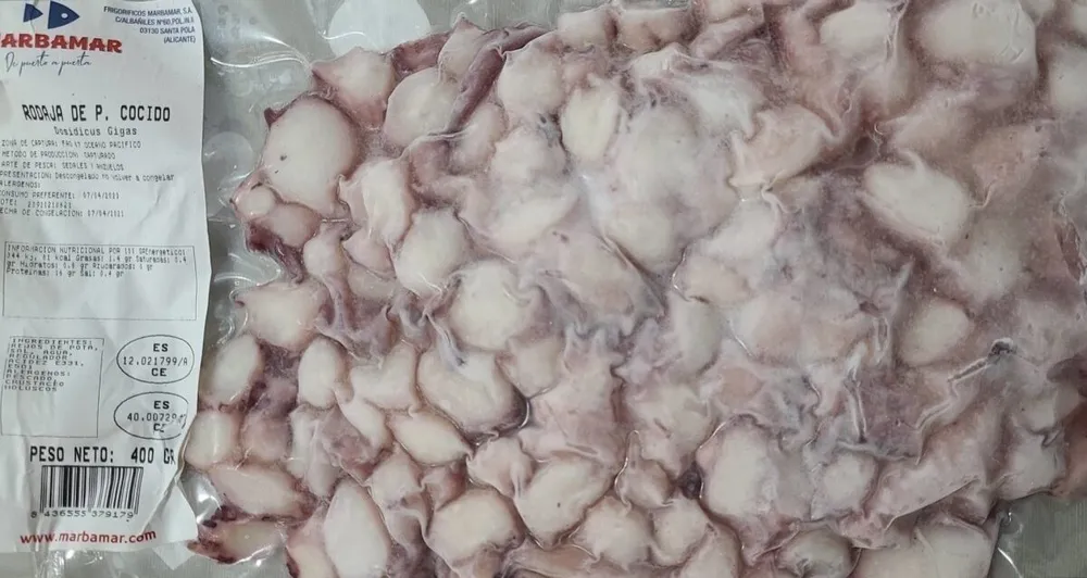 Rodajas de potón cocido