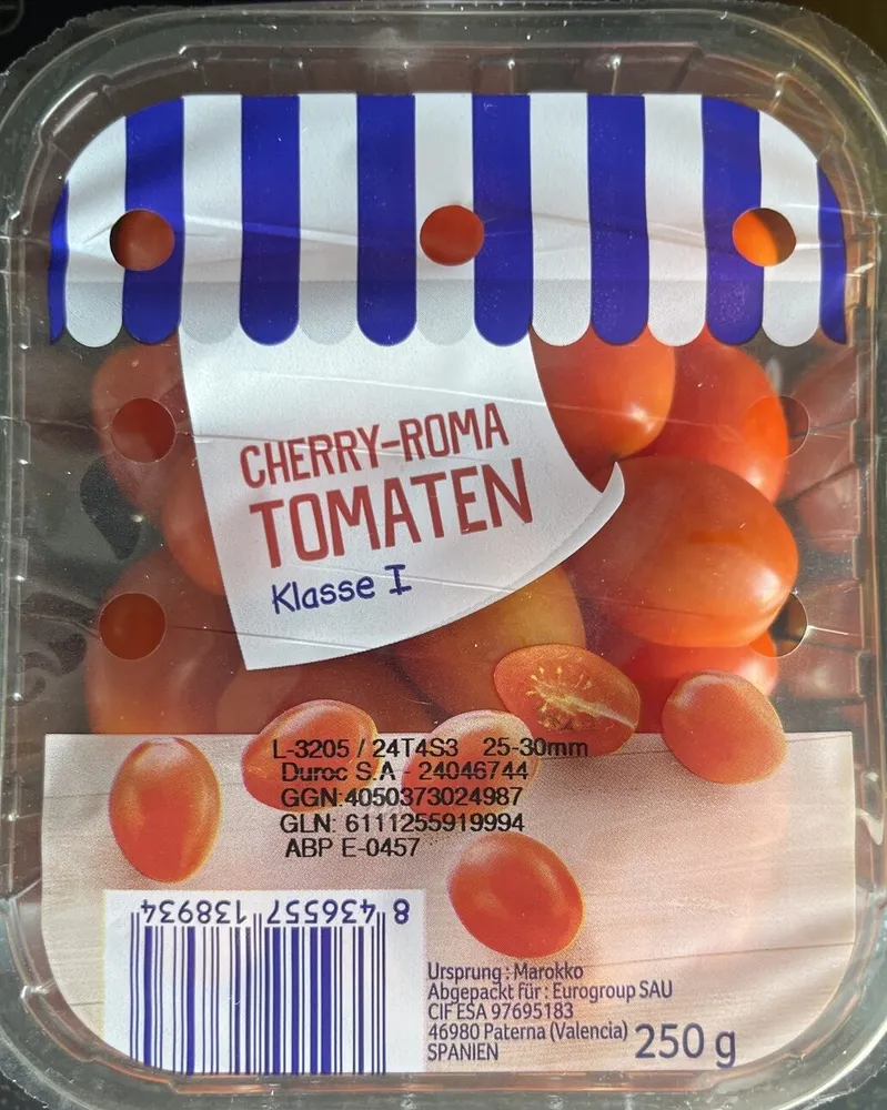 Cherry-Roma Tomaten Klasse 1