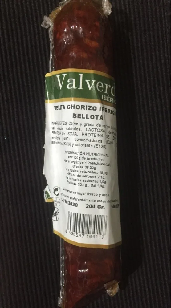Velita Chorizo Iberico de Bellota