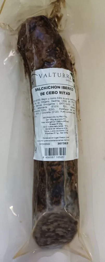 Salchichón Ibérico de cebo mitad