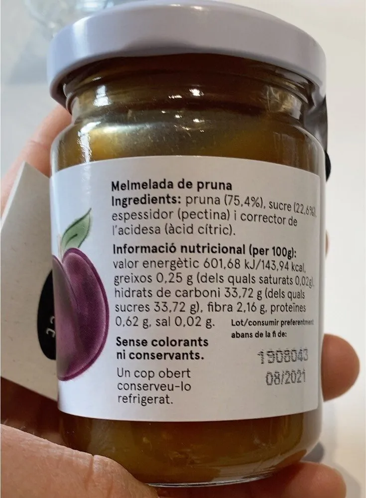 Melmelada de prunes imperfecte