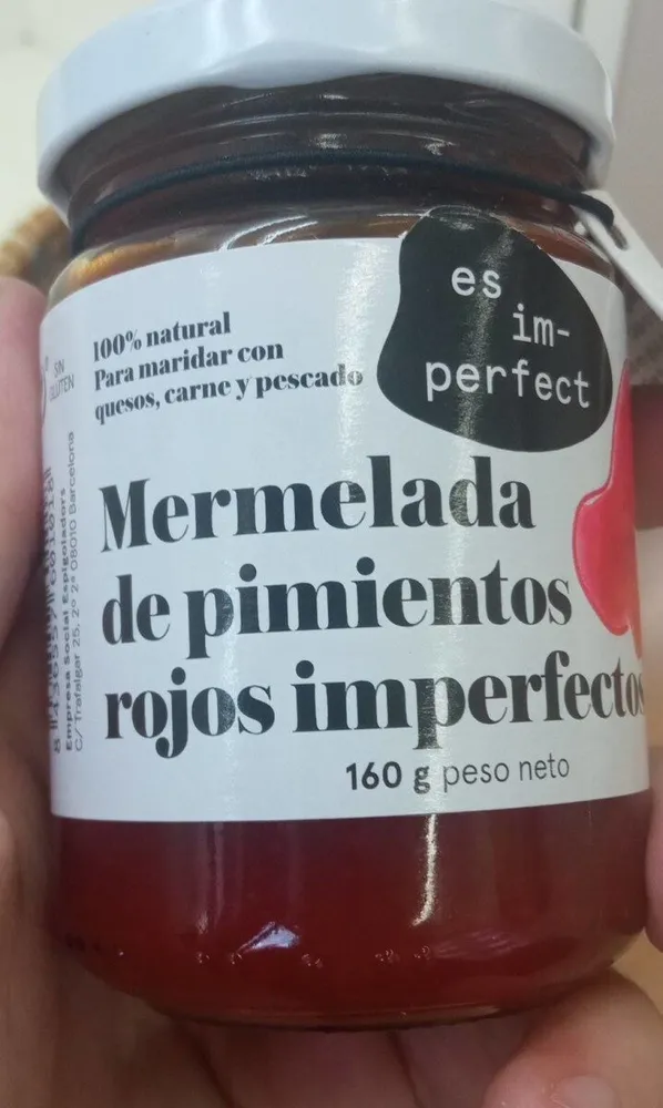 Mermelada de pimientos rojos imperfectos