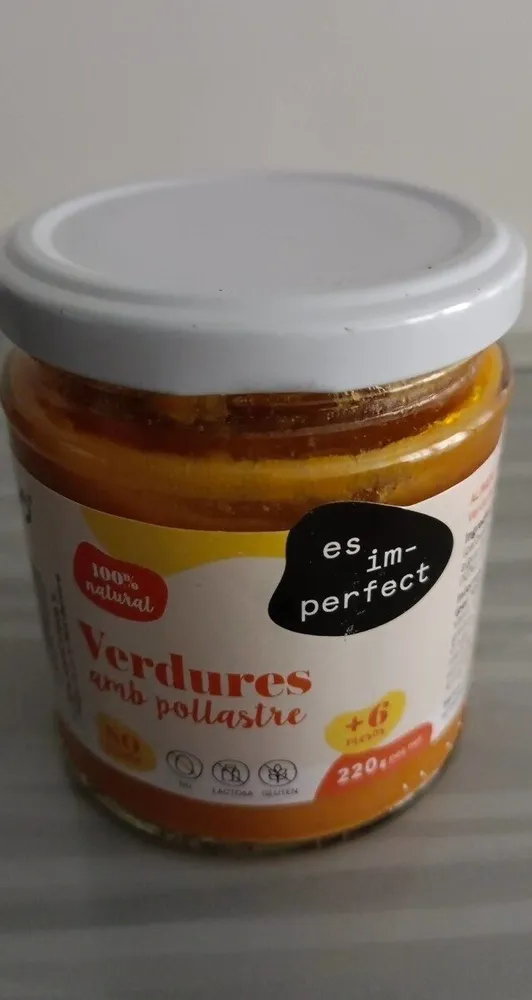 Puré verduras con pollo