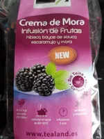 Infusion de frutas  crema  de mora