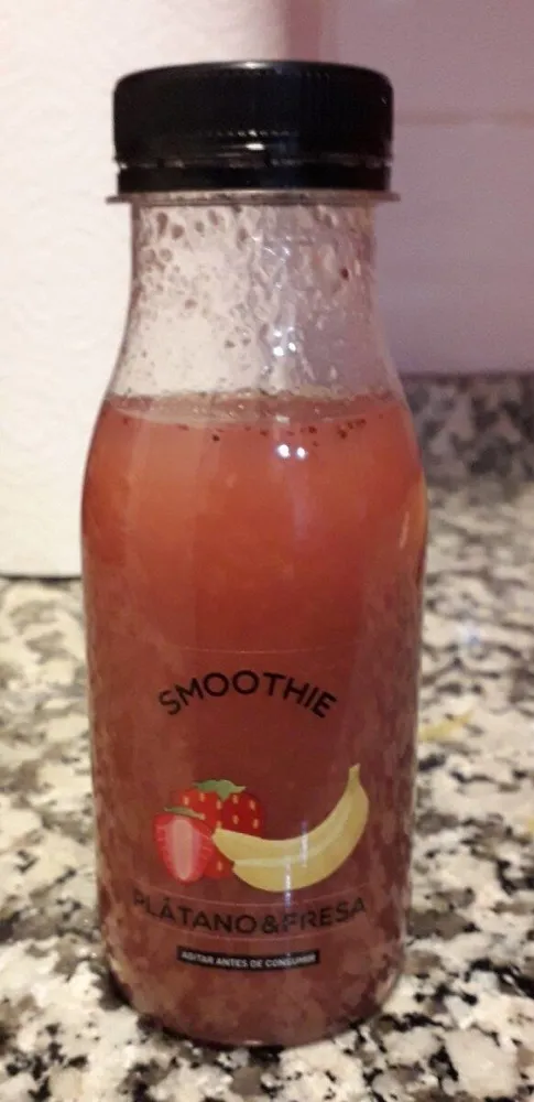 Smoothie plátano & fresa
