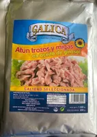 Atún trozos y migas en aceite de girasol