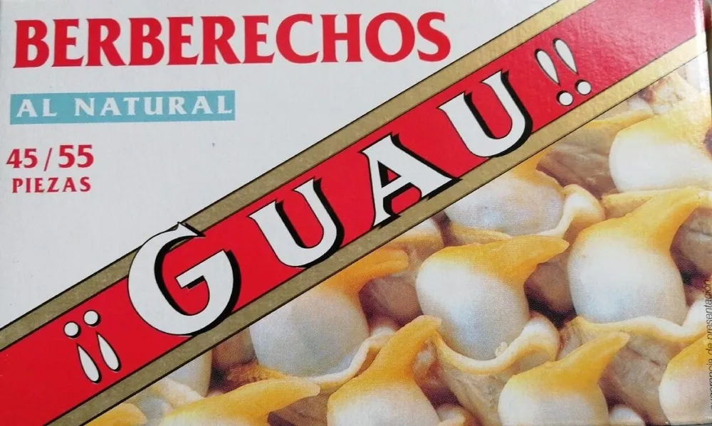 Berberechos al natural Guau