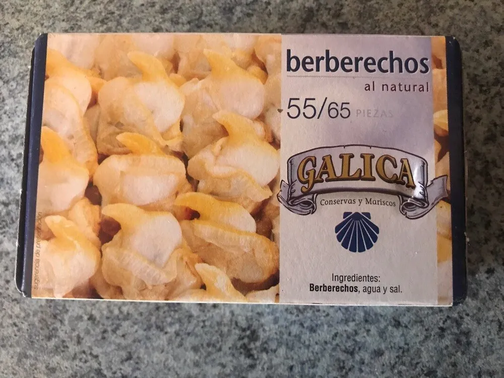 Berberechos al natural