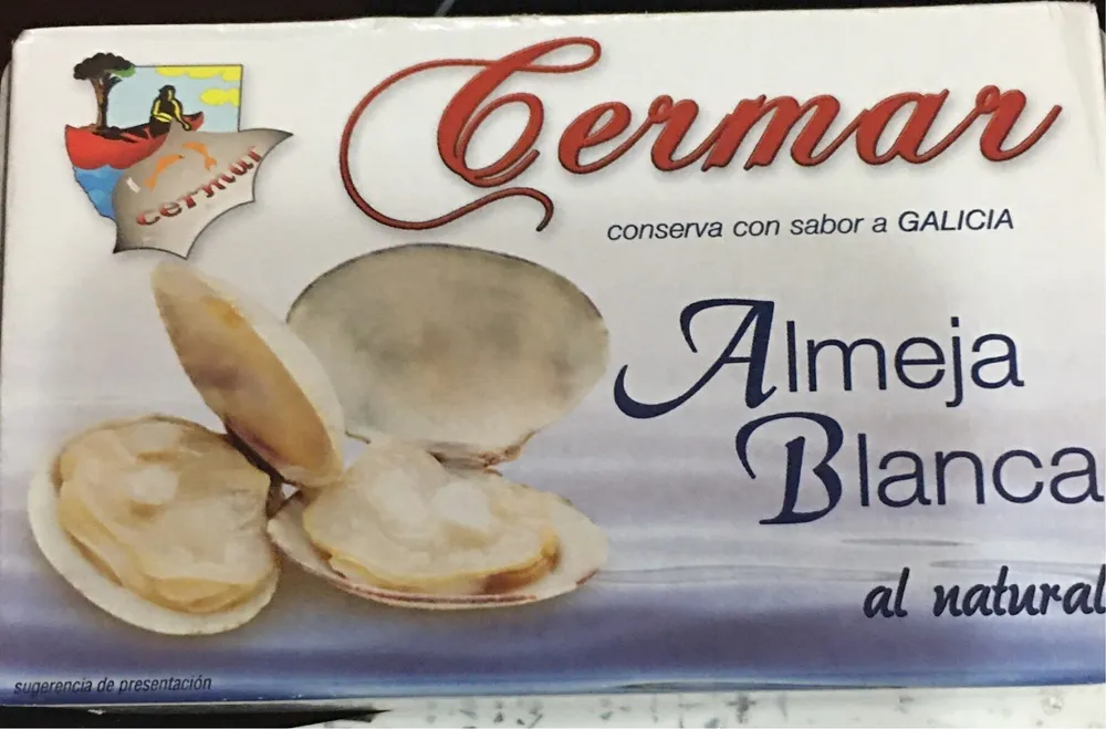 Almeja blanca al natural