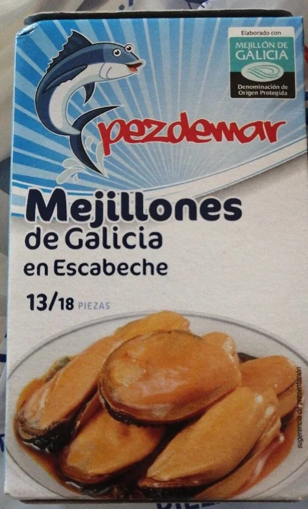 Mejillones de Galicia en escabeche