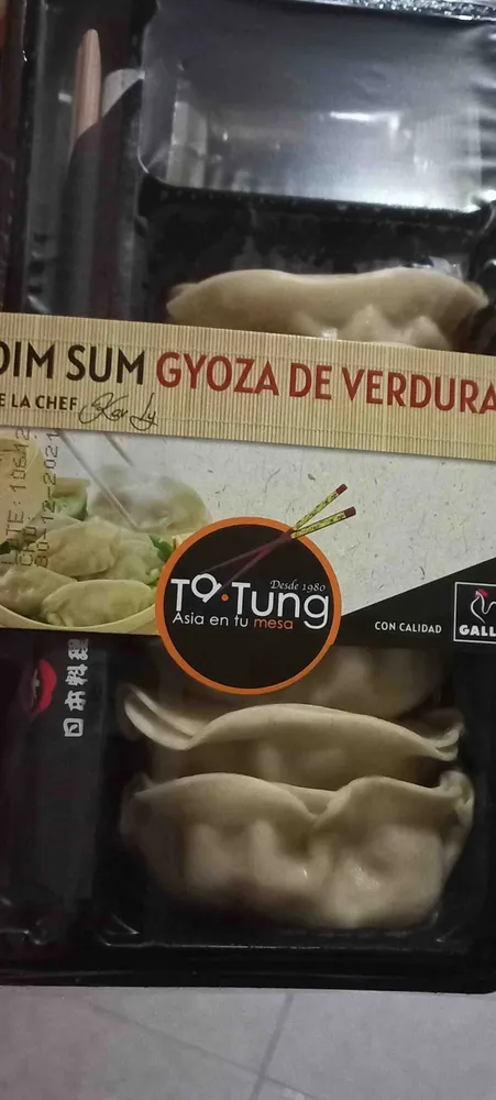 Dim sum gyozas verduras