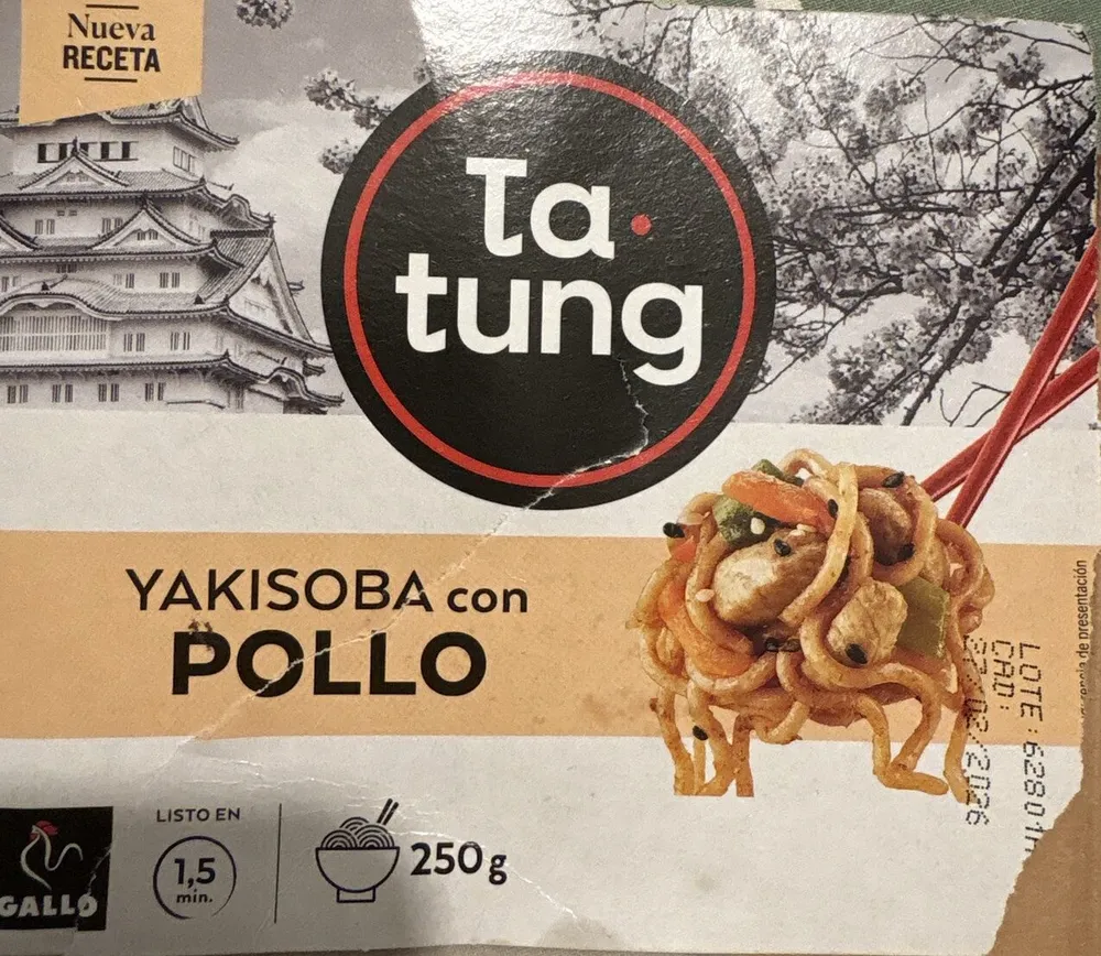 Yakisoba con pollo