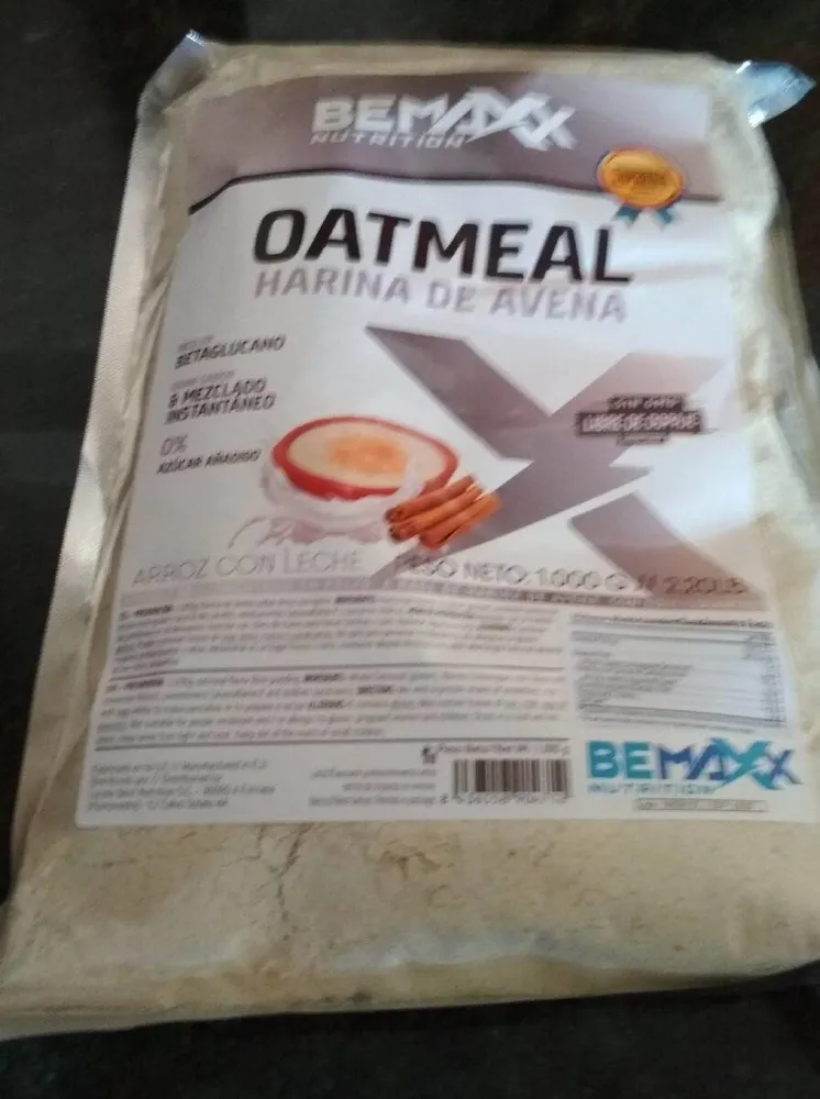 Harina avena con sabor