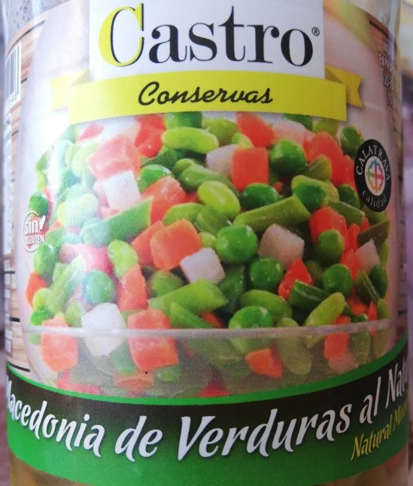 Macedonia de verduras al natural