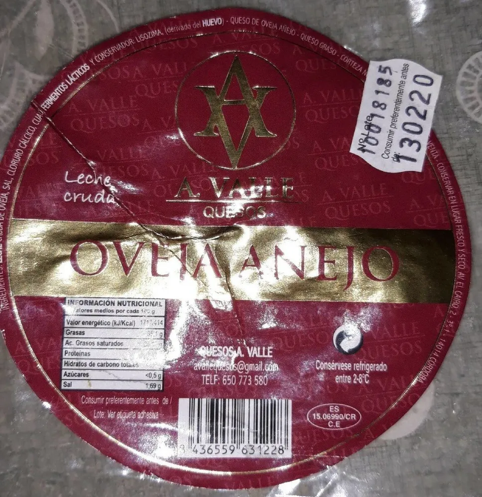 Queso oveja añejo