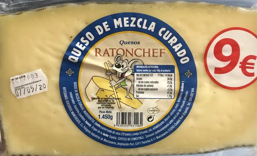 Queso de mezcla curado