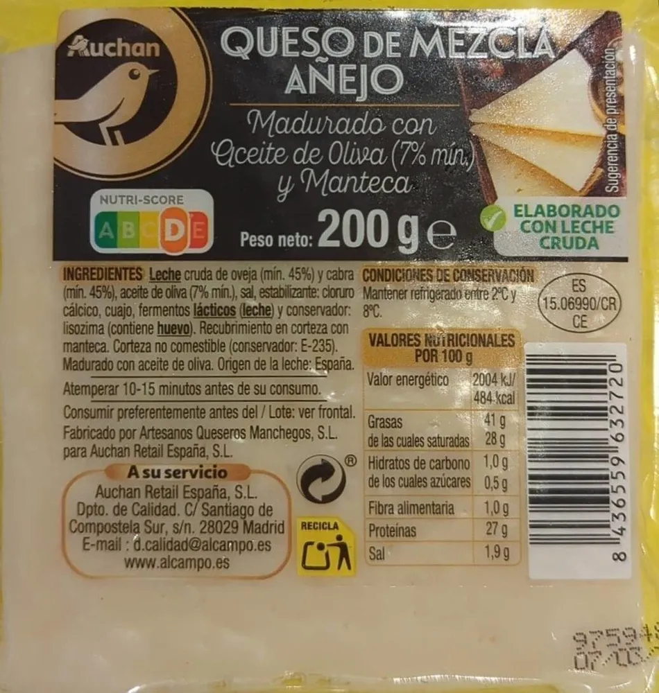 Queso de Mezcla Añejo