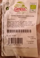 Chorizo barbacoa producción ecológica