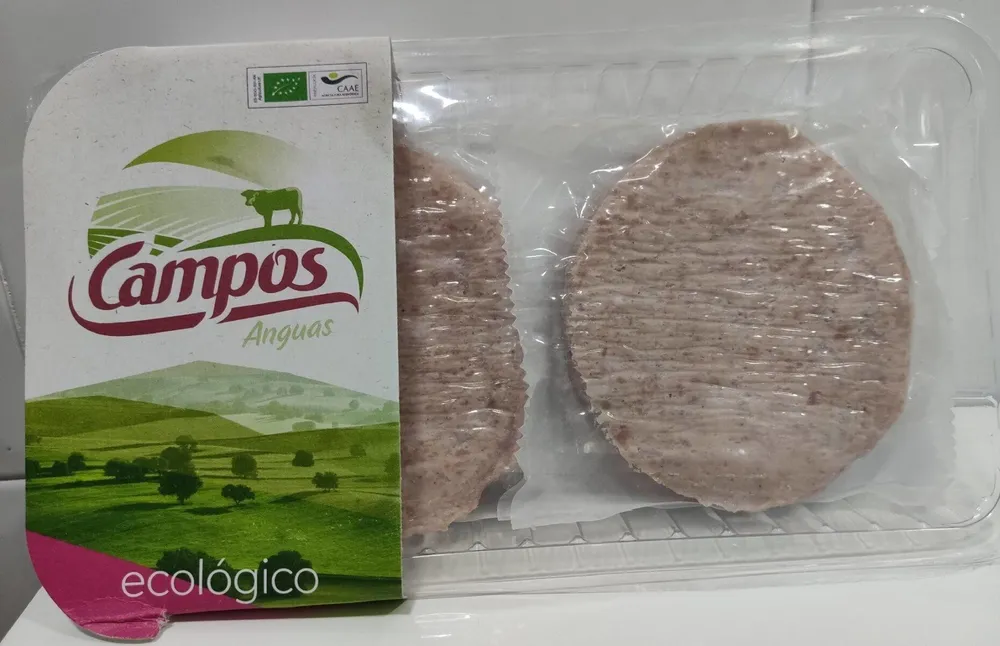 Hamburguesa de pollo producción ecológica